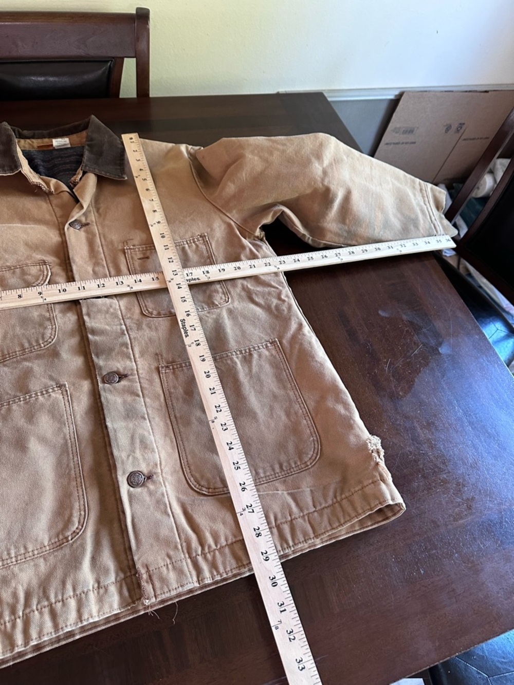 Vintage Big Ben Work Jacket Brown Duck Canvas Blanket Lined 40 - Picture 7 of 10